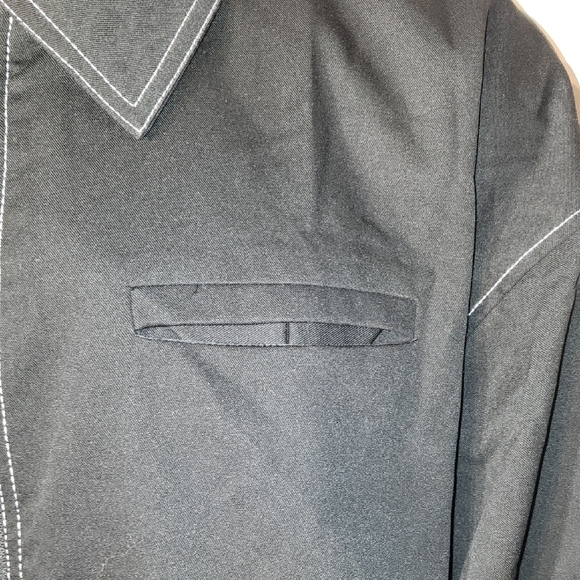 Fashion Nova Black Jacket with White Stitching - Picture 4 of 9